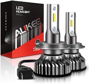 Aukee H7 LED Bulbs, 50W 6000K 10000 Lumens Extremely Bright CSP Chips Conversion Kit Replacement Low Fog Light