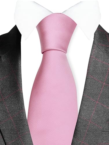 Image of GUSLESON Classic New 3.15 inch（8cm） Men's Solid Color Necktie Wedding Business Tie + Gift Box