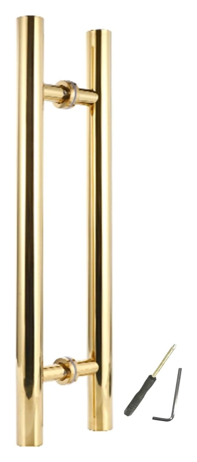 Poignée de porte en verre acier inoxydable barre de tirage pour porte de grange
