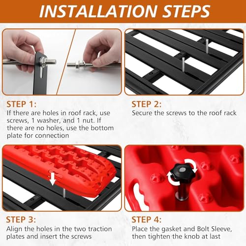 Kit planche de traction support de planche de récupération universel 4x4 - 5