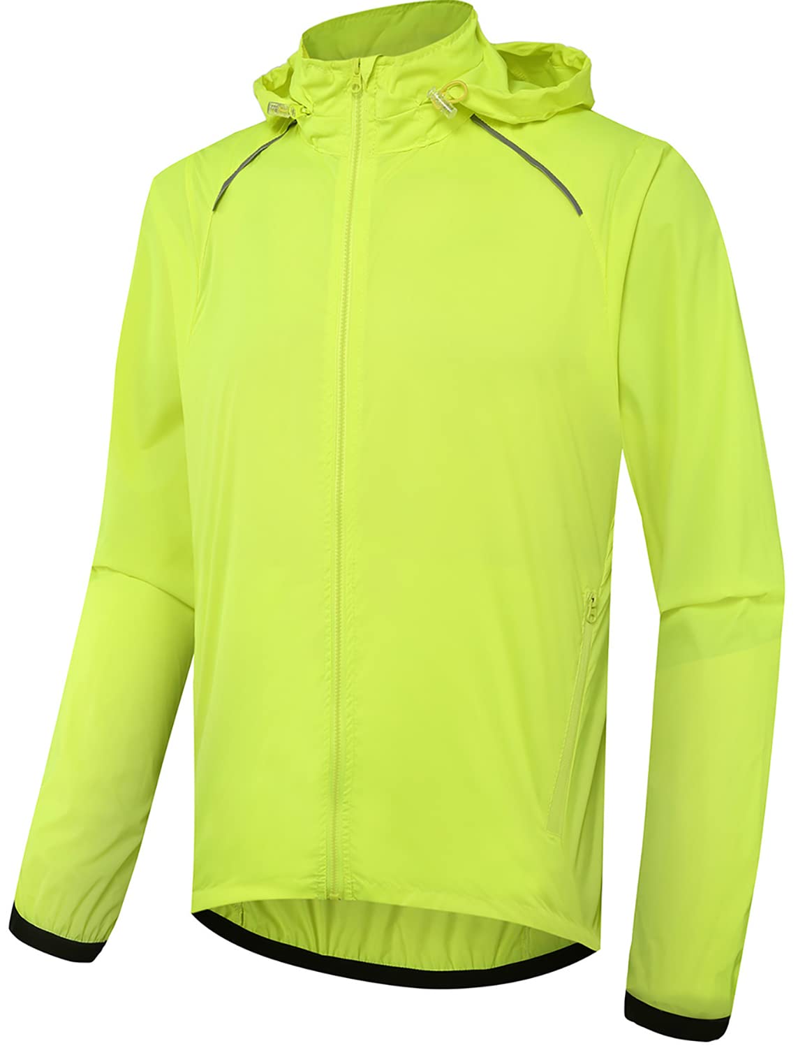 ARSUXEO Veste De Cyclisme Hommes ImperméAble Coupe-vent Softshell Hiver Thermique Respirant VéLo VêTements D'ExtéRieur, Vert, XL