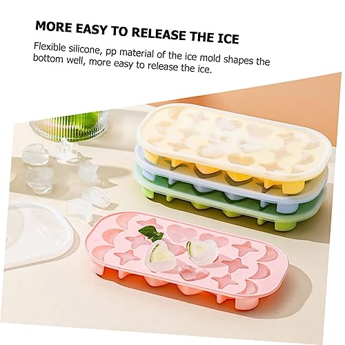 Dos bandejas de silicona para cubitos de hielo reutilizables miniatura 6