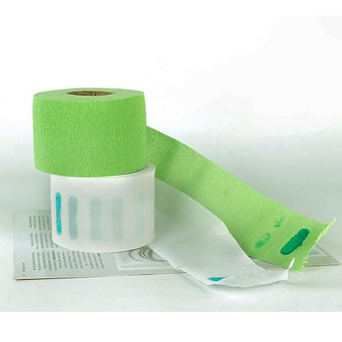 Miniatura 9 de 2 rollos de tiras de cuello de peluquero desechables flexibles y resistentes bandas de papel para el cuello, cinta de papel para peluquería,