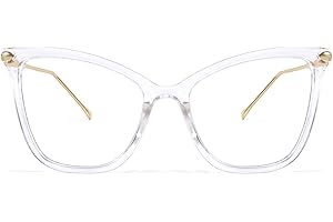 Oversized Cat Eye Glasses in Blue Light Filtering Lenses