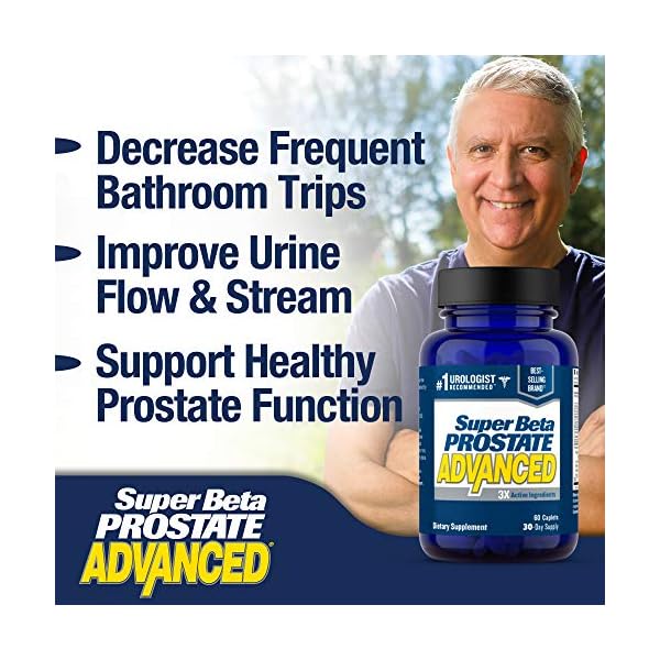 Super-Beta-Prostate-Advanced-Prostate-Supplement-for-Men--Reduce-Bathroom-Trips-Promote-Sleep-Support-Urinary-Health-Bladder-Emptying-Beta-Sitosterol-not-Saw-Palmetto-60-Caplets-1-Bottle Super Beta Prostate Advanced Prostate Supplement for Men – Reduce Bathroom Trips, Promote Sleep, Support Urinary Health & Bladder Emptying. Beta Sitosterol not Saw Palmetto. (60 Caplets, 1-Bottle)
