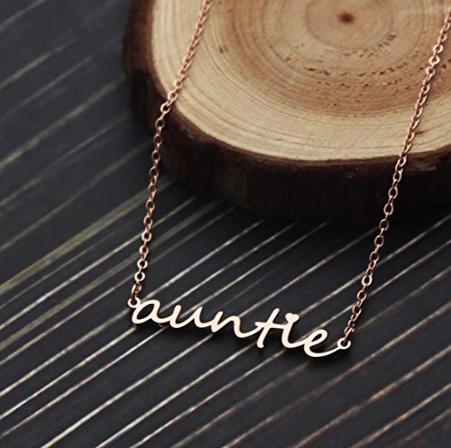 Auntie Name Necklace - Aunt Jewelry Gift From Niece or Nephew3