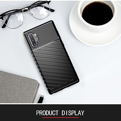 Image of amazon basics Shockproof Mobile Cover for Samsung Galaxy Note 10 Plus 4G (360 Degree Protection | Protective Design | Anti-Scratch Tough Slim TPU Case), Black