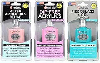 Nail-Aid 3pk Of After Artificials + Dip-free Acrylics + Fiberglass + Gel Top Coat, French Sheer, N/A, 1.65 Fl Ounce