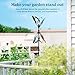 Cyan Oasis Wind Spinners Outdoor – Metal Large Wind Spinner with Stake for Yard and Garden, Garden Wind Sculptures & Spinners, Ideal Gift for Family (13'' W x 70.5'' H)