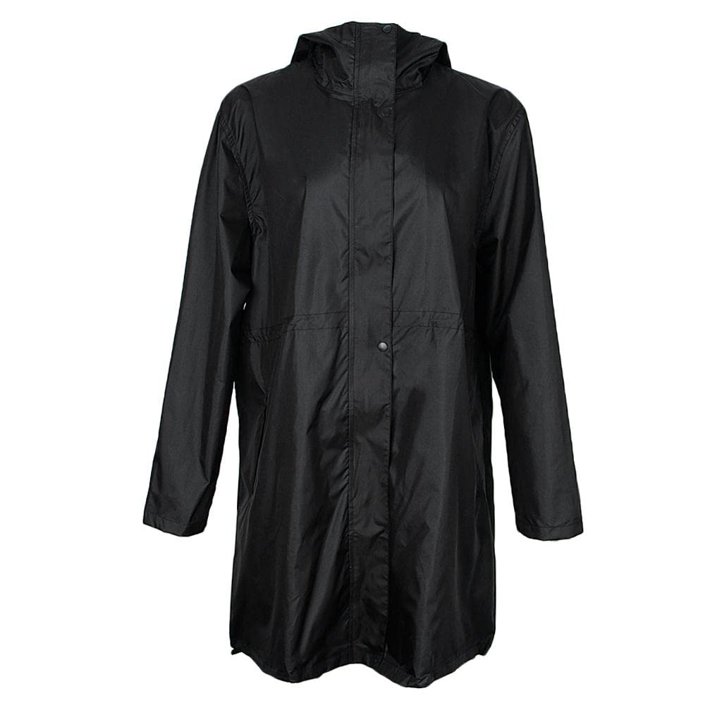 Women's Lightweight Raincoat Hooded Waterproof Outdoor Long Jacket L Black|Clothing Shoes & Accessories |Womens Clothing |Coats & Jackets-image-44