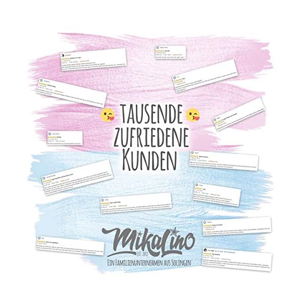miKalino Babybody mit Spruch für Jungen Mädchen Unisex kurzarm Individueller Name aus dem Hause ... | handbedruckt in… – Bild 9