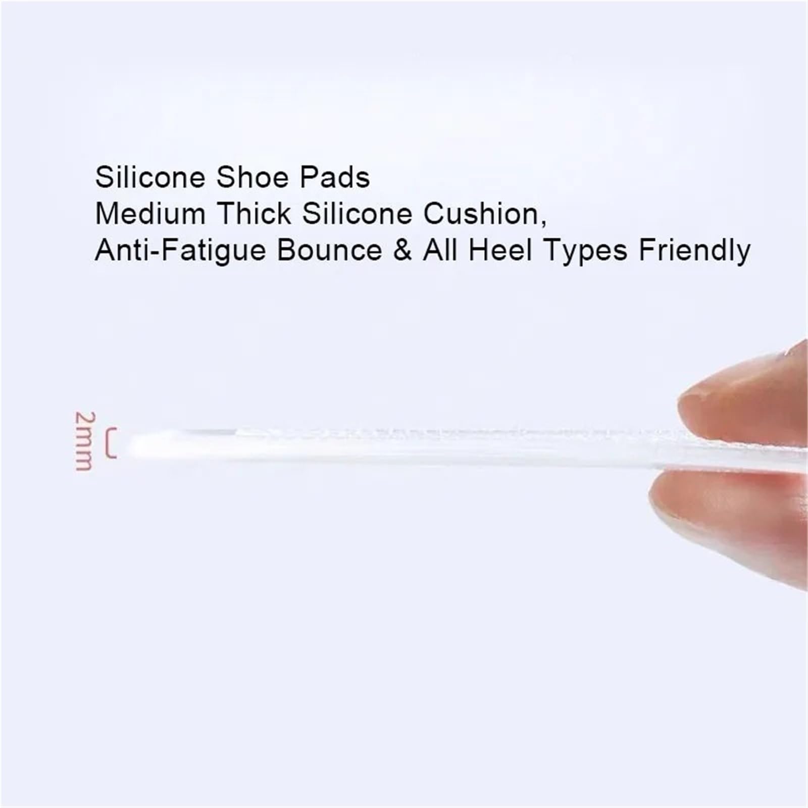 10 pares de plantillas de silicona for zapatos, almohadillas suaves for el antepié alivia el dolor del talón, proporciona comodidad y flexibilidad para zapatos y pies(Trabsparent01)