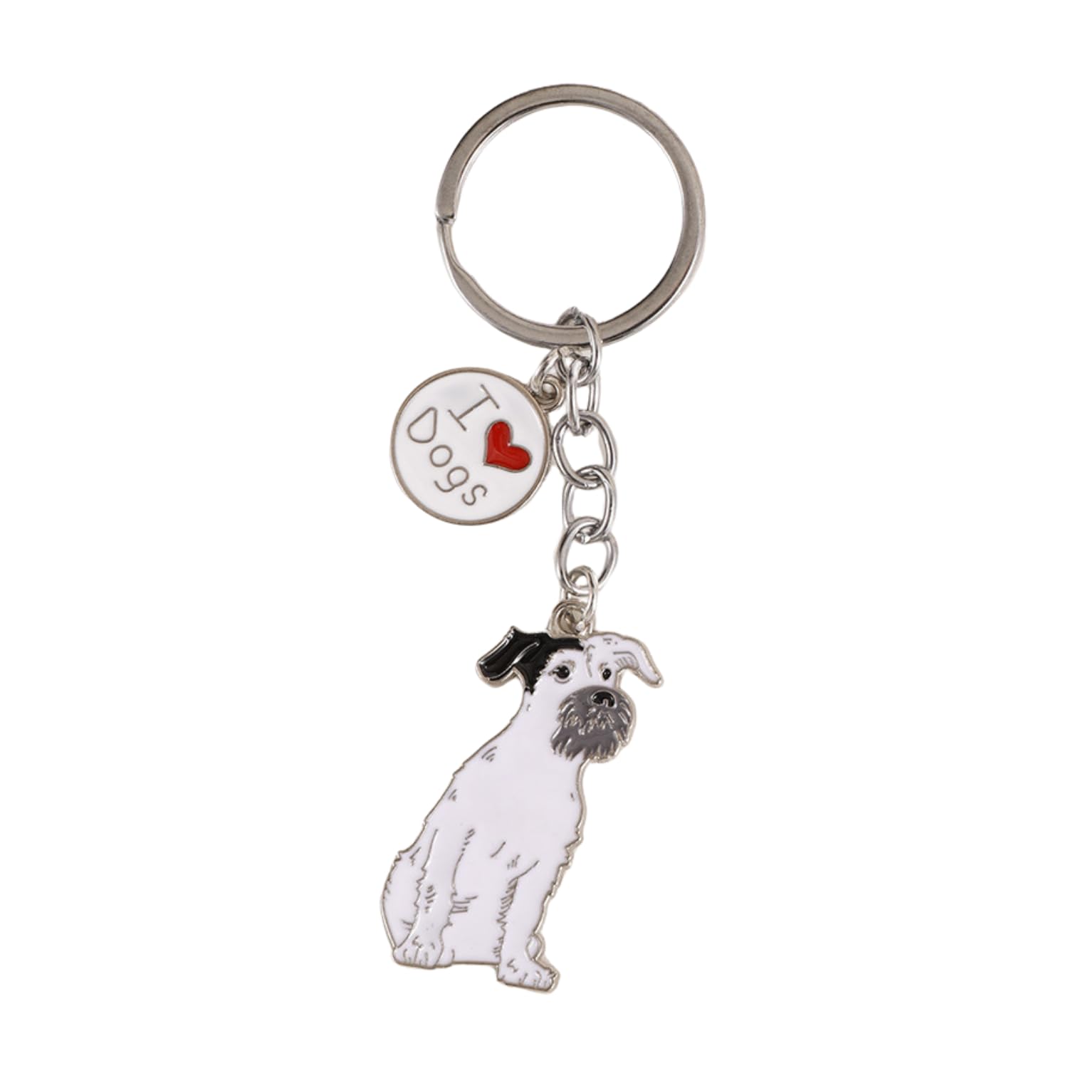 Bt Bear Unisex New Terrier Dog Key-Ring Keychain,Do Id Tag Cute Metal Dog Keychain Keyring Keyfob Bag Charm,Terrier