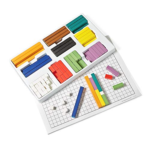 hand2mind Plastic Jumbo Cuisenaire Rods Set, Math Manipulatives, Montessori Math Rods, Math Counters, Math Blocks, Counting Blocks, Montessori Math, Fraction Bars, Number Rods (Set of 154)