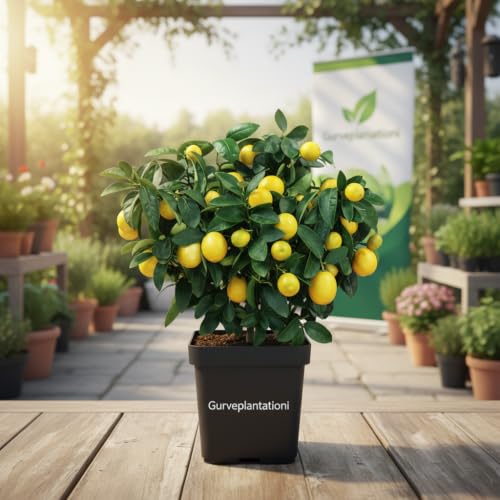 Image of Lemon Fruit Plant, Hardy, Low Maintenance Tree for Fresh Lemons, Ideal for Patio or Garden (Yellow Lemon)