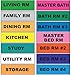 Tag-A-Room Moving Labels, 140 Count Color Coded Moving Stickers Labels, Moving Supplies 1" x 4" Each