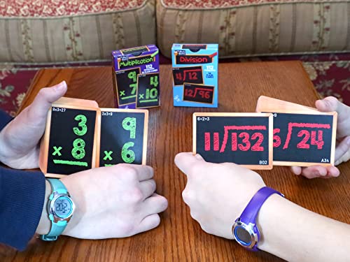 Regal Games - Two-Pack Math Flash Cards - Multiplication & Division Practice - Bright, Bold Easy To Read - Classroom, Homework, Study Supplement - 56 Cards, 112 Problems Per Pack #TOP6