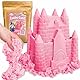 Sandolin Kinetischer Sand - Zaubersand mit natürlichem Bienenwachs, 1kg (Rosa)