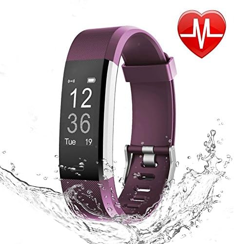 ANPiN Fitness Tracker HR, Heart Rate Monitor Watch, IP67 Waterproof Activity Tracker with Step Counter and Sleep Monitor, Pedometer Watch, Smart Wristband for Kids Women and Men