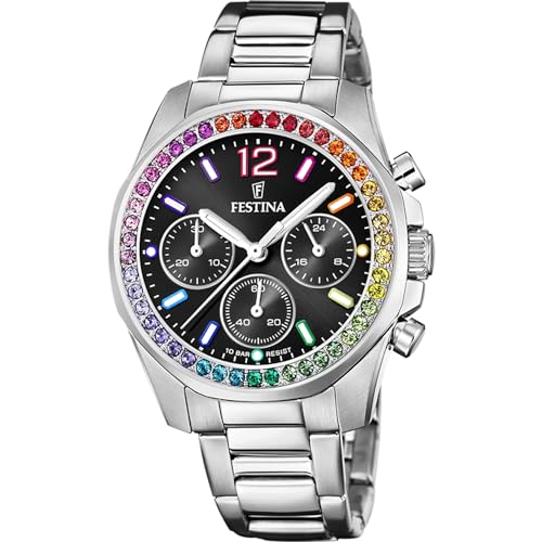 Miniatura 5 de Festina Reloj Mujer F20606 3 Boyfriend Caja De Acero Inoxidable 316l Plateado Correa De Acero Inoxidable 316l Plateado
