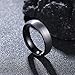 King Will Tungsten Carbide Ring for Men Women, 6mm Silver Domed Wedding Band, Two Tone Matte Brushed Black Inner Rings Comfort Fit, Size 10.5