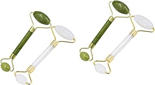 FOMIYES 4 Peças Massageador Facial Ferramentas Faciais Para Cuidados Com A Rolo Bastão De Massagem Ferramentas De Cuidados Com A Rolo De Massagem Ocular Rolo De Massagem Jade