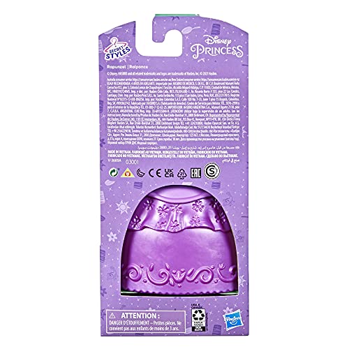 Disney Princess Secret Styles Fashion Surprise Rapunzel, Mini Doll Playset With Extra Clothes And Accessories, Toy For Girls 4 And Up #TOP4