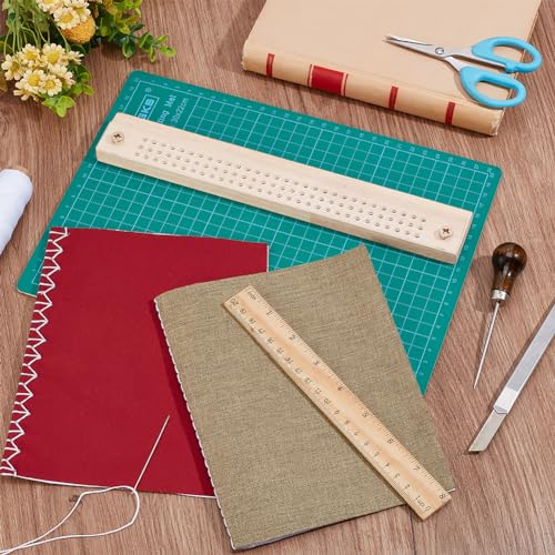 BENECREAT Kits de encadernação de livros, ferramenta de perfuração de madeira e acrílico com furo, f