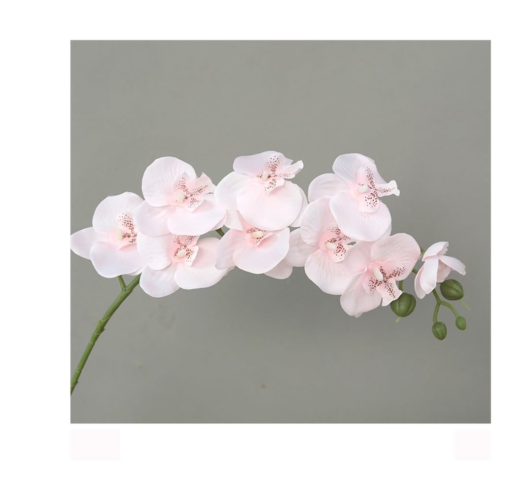 SPHINX Artificial Orchid Stick 9 Flower Heads–69 cm Phalaenopsis Faux Flower for Home Decor, Table Centerpiece, Wedding, Hamper, Trousseau, Gift Inserts, Realistic Floral Decoration- (3, Pink Dual Tone)