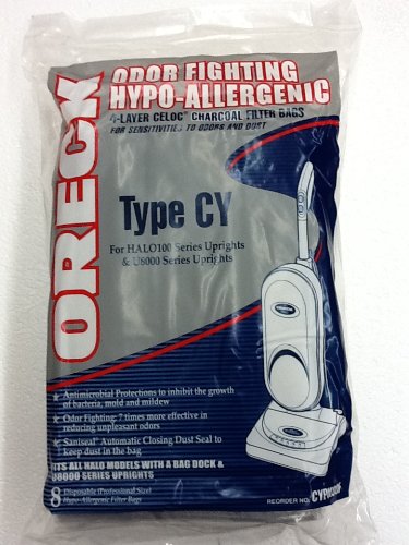 8 ORECK HL ORIGINAL VACUUM BAGS FOR 