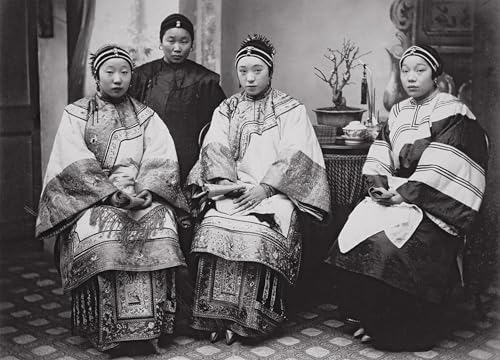 Tableaux en toile vintage de femmes chinoises pour voyager depuis chez soi