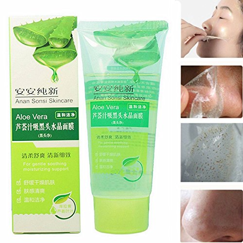 LuckyFine 100g Aloe Vera Black Head Acne Cleaner Deep Clean Purifying Peel Off Facial Mask