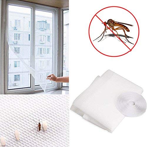Image of YEEBAY Polyester Insect Fly Net Protection Window Mosquito Mesh Net for Home & Office (4X8 Ft Black)