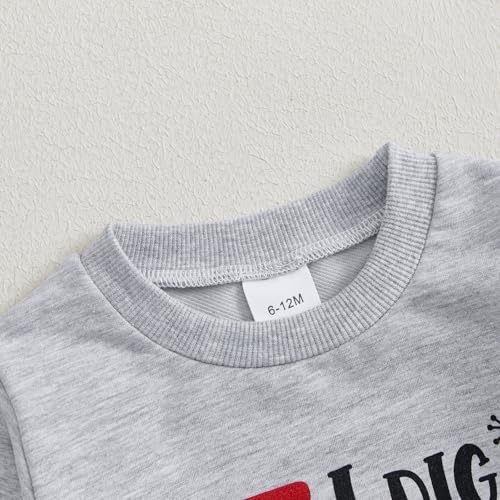 Toddler Baby Boy Clothes Crewneck Sweatshirt Long Sleeve Letter Print Shirt with Pants Cute Fall Winter Outfits - Image 4