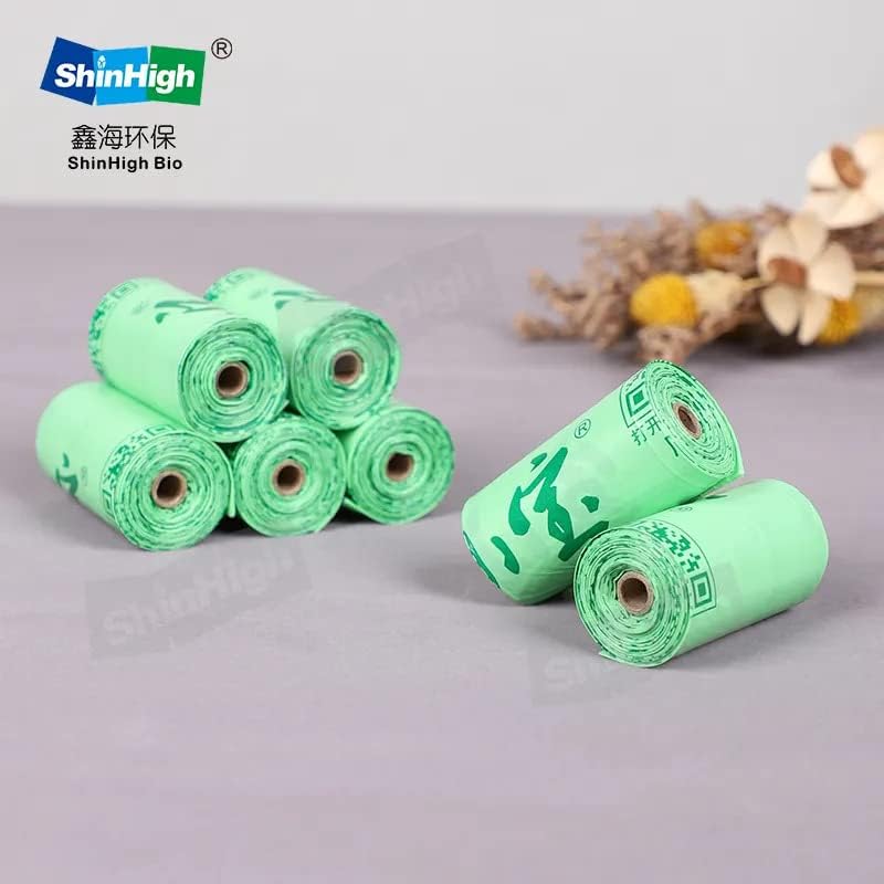 Dog Waste Bag Biodegradable Poop Bags, leak-proof, Extra Thick (Green)