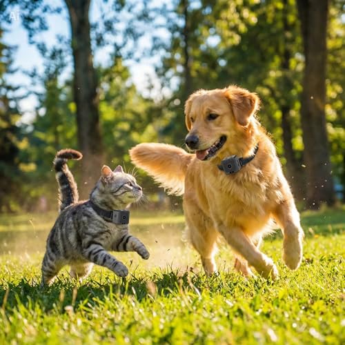 Telecamera per Cani e Gatti WiFi con Visione in Tempo Reale – Videocamera Portatile Full HD 1080P con Grandangolo 120°, Batteria 700mAh, Supporto Micro SD, Connessione Hotspot AP – Monitora il Tuo Pet