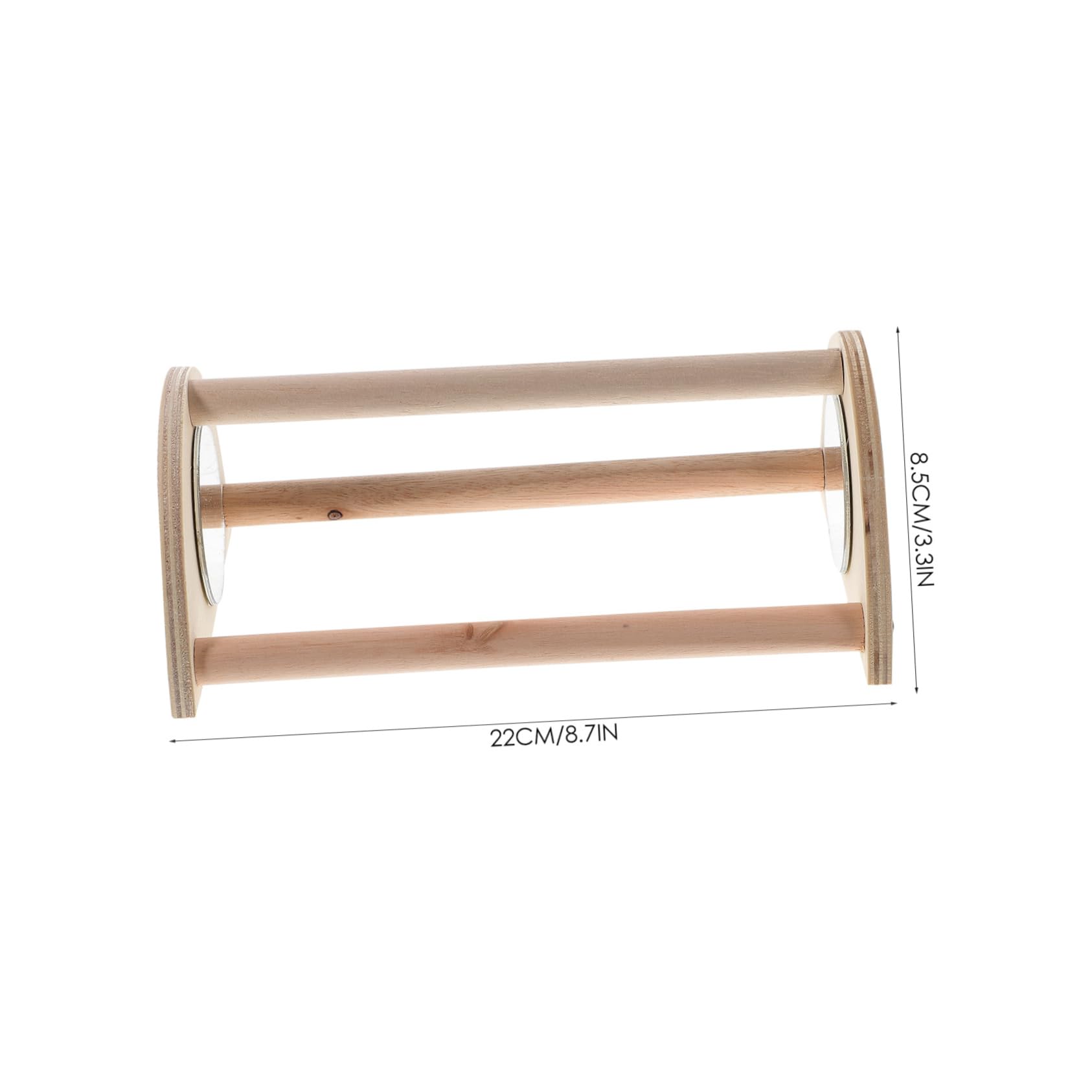 COLLBATH Wood Chick Standing Perch Durable Chicken Roosting Bar for Training Engaging Activity Natural Behavior for Various Bird Breeds Coop