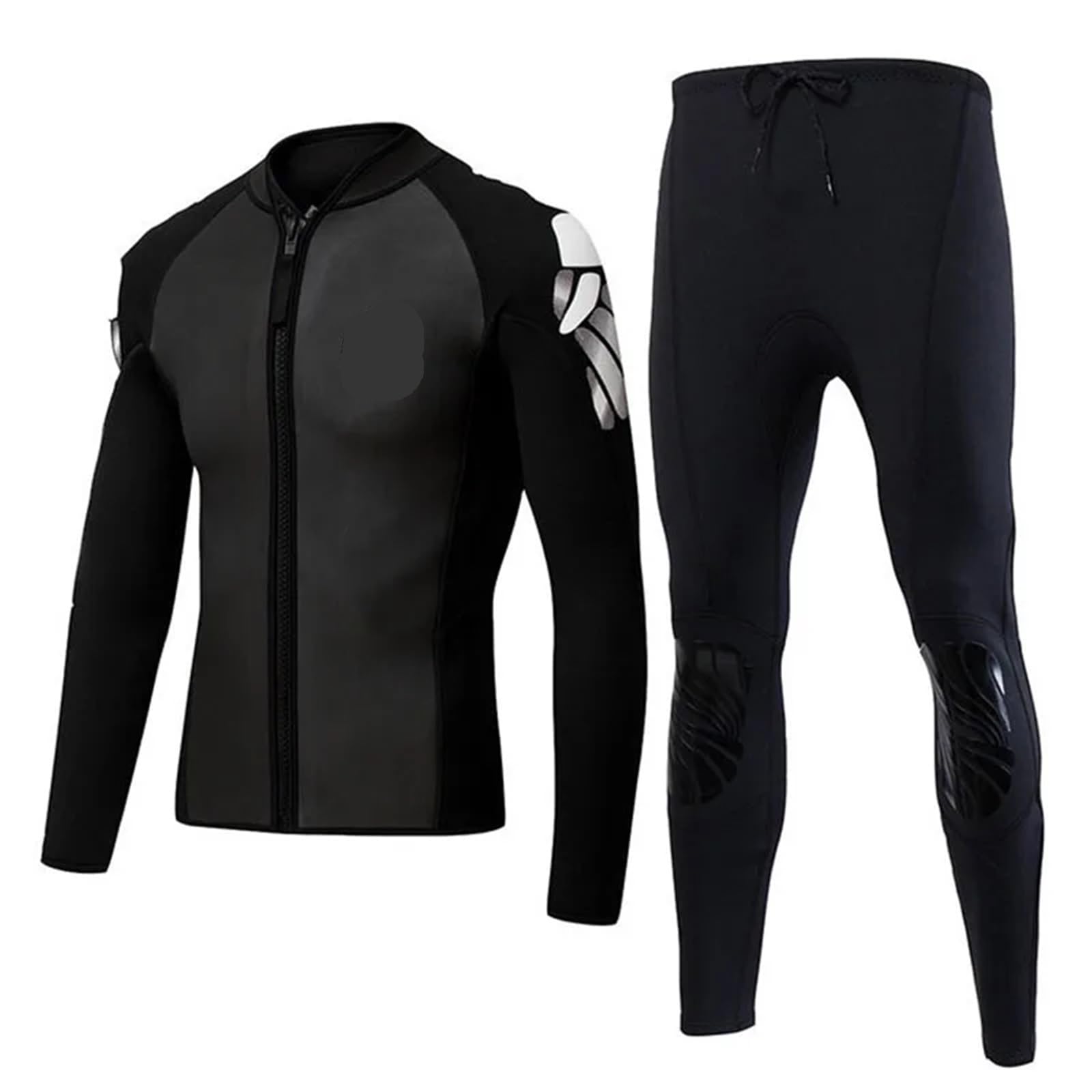 Tuta da Immersione in Neoprene Abbigliamento da Immersione in Due Pezzi Uomo 2 mm Giacca in Neoprene Mimetico Manica Lunga Surf Snorkeling