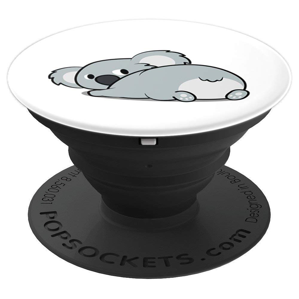 Koala Bear GadgetsCute Lazy Koala Butt Funny Gadget for Kids and Adults PopSockets PopGrip: Swappable Grip for Phones & Tablets