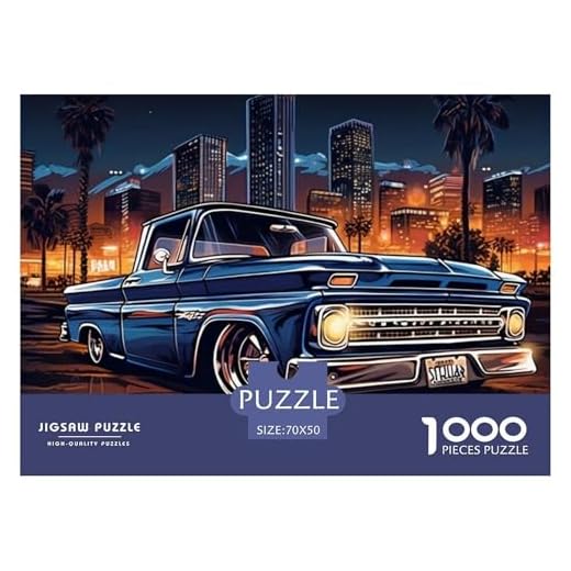 Klassische LKW Nacht Hochwertiges Papier Spannendes Denkspiel, Perfekt Zur Abendlichen Entspannung Und Indoor-Aktivitäten 70x50cm/1000pcs