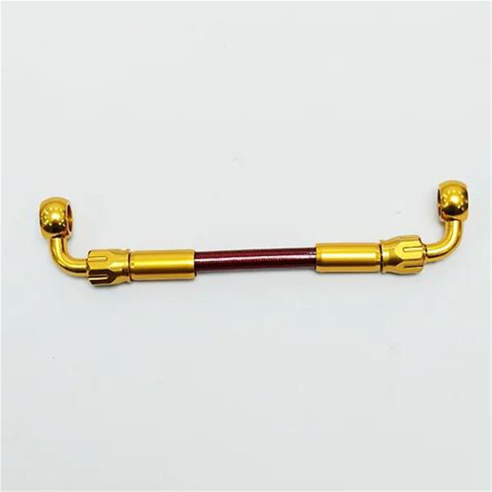 Hydraulic Brake Hose 90°-90° Motorcycle Clutch Tube with 360 Degree Rotatable Banjo M10 Stainless Steel Braided Brake Oil Hose Line Pipe Accessories(2200mm)