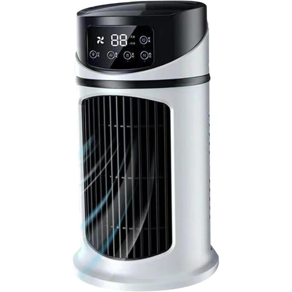Tlingmeixian Air Conditioners, Small Tower Fan Cooling Fan With 6 Speed Ac With 300Ml Water Tank Evaporative Air Cooler 6H Timer Mini Air Conditioner For Office, Home, Room,Desk-Xian