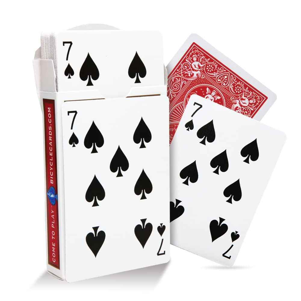 Amazon.com: Magic Makers One Way Forcing Red Bicycle Back Decks Combo 7  Spades and Jack Diamonds - 2 Decks Included : Toys & Games