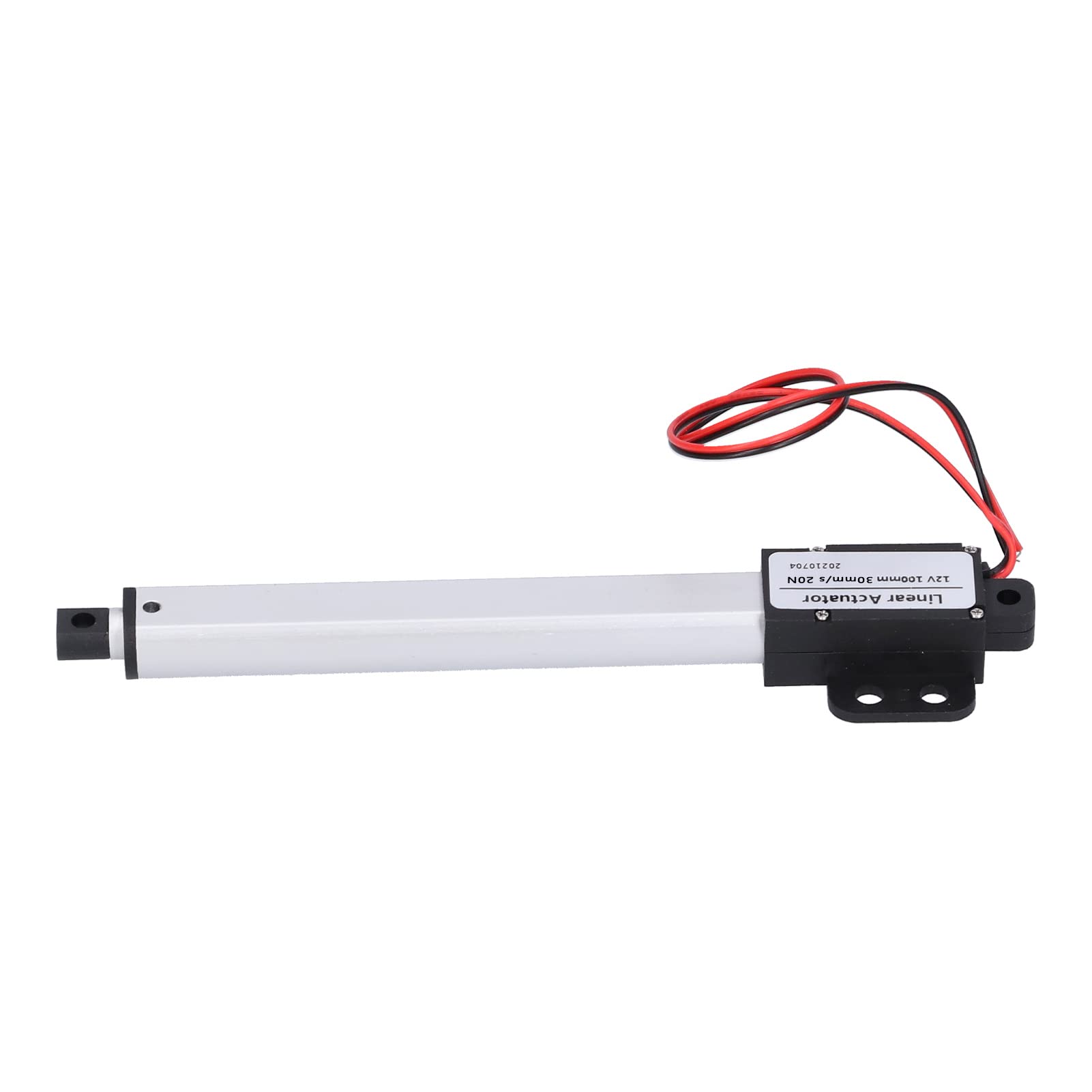 Vikye Actionneur Linéaire Mini électrique à Faible Bruit, Course de 100mm pour Fauteuils Inclinables électriques et Tables élévatrices-tension D'entrée 12V (Course 100mm-30mm/s-20N)