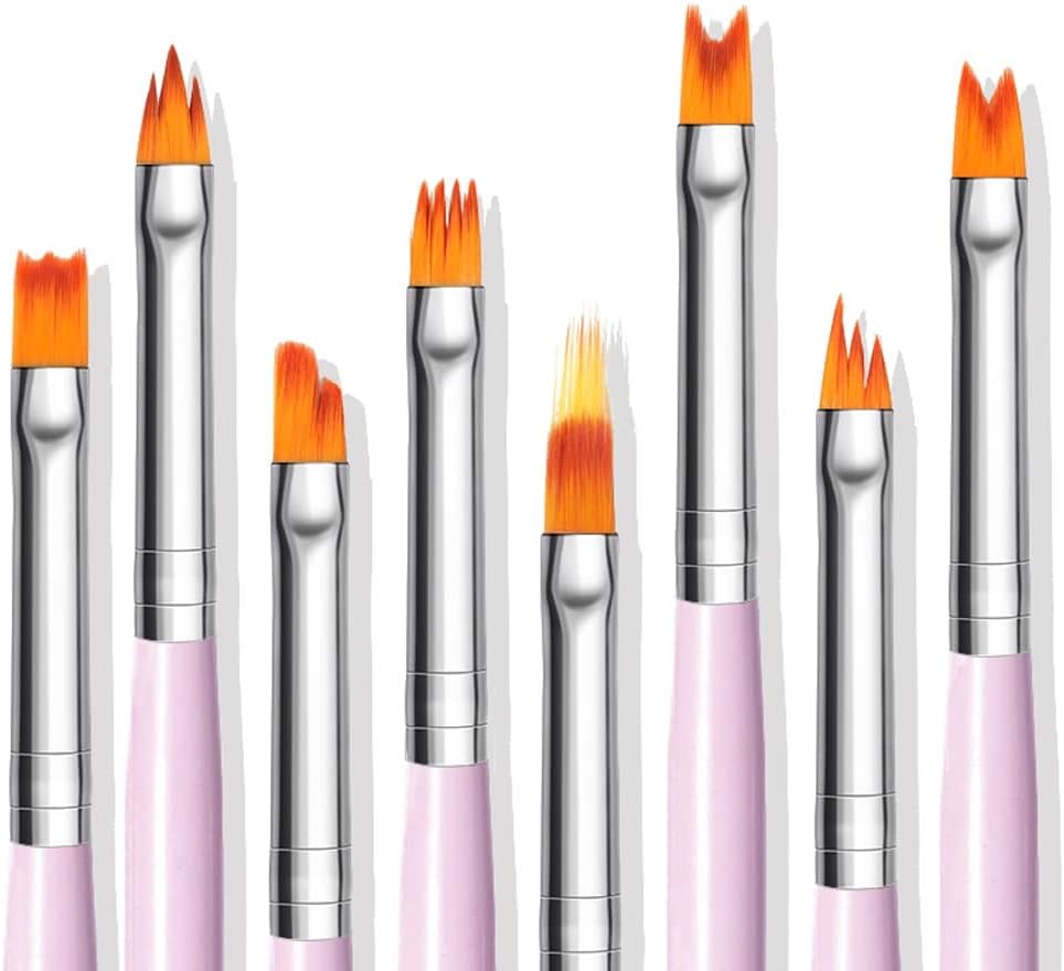 Gel Pen Drawing Painting Soft Brushes Handle Manicure for Nail Art Pen Transfer Manicure Tool Set