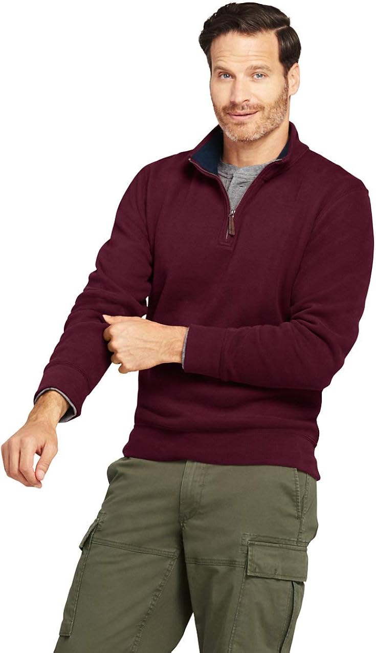 Mens Bedford Rib Quarter Zip Sweater 