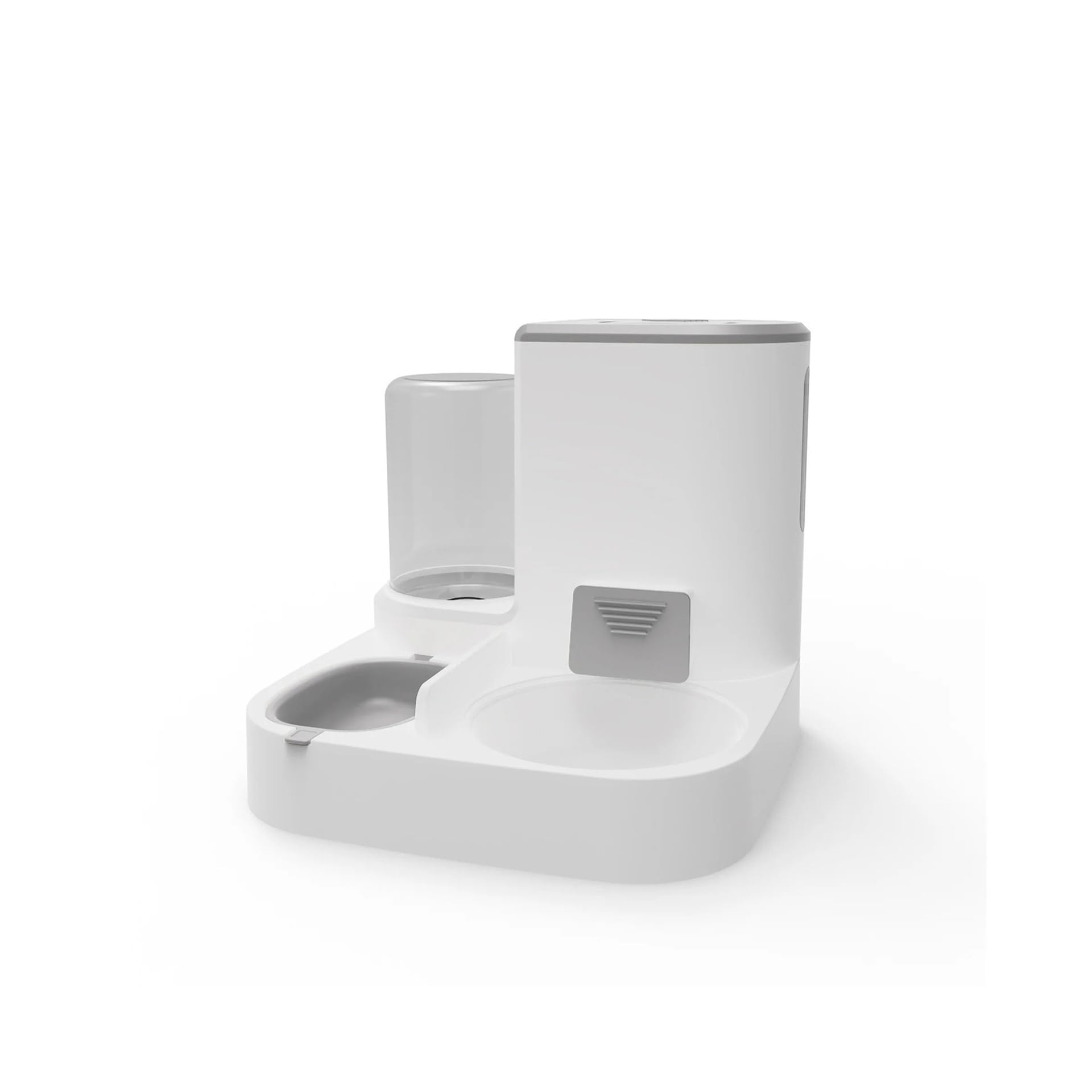Auto Food Dispenser Drinking Bowl, Dry Wet Separation Pet Supplies(Grey)