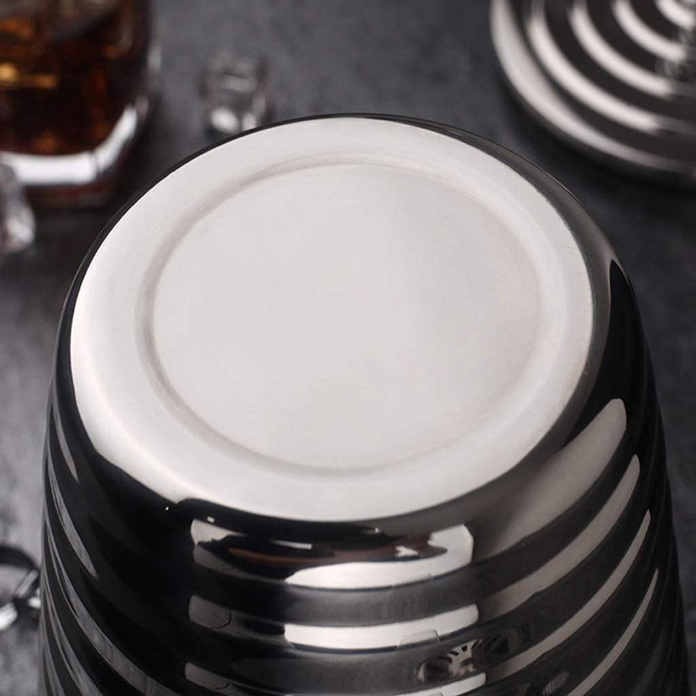 Cubitera de Acero Inoxidable con Tapa, enfriadores de Vino, Enfriador de Botellas con Pinzas de asa y cubeta de Hielo, contenedor de Cubitos de Hielo Aislado Cepillado pa