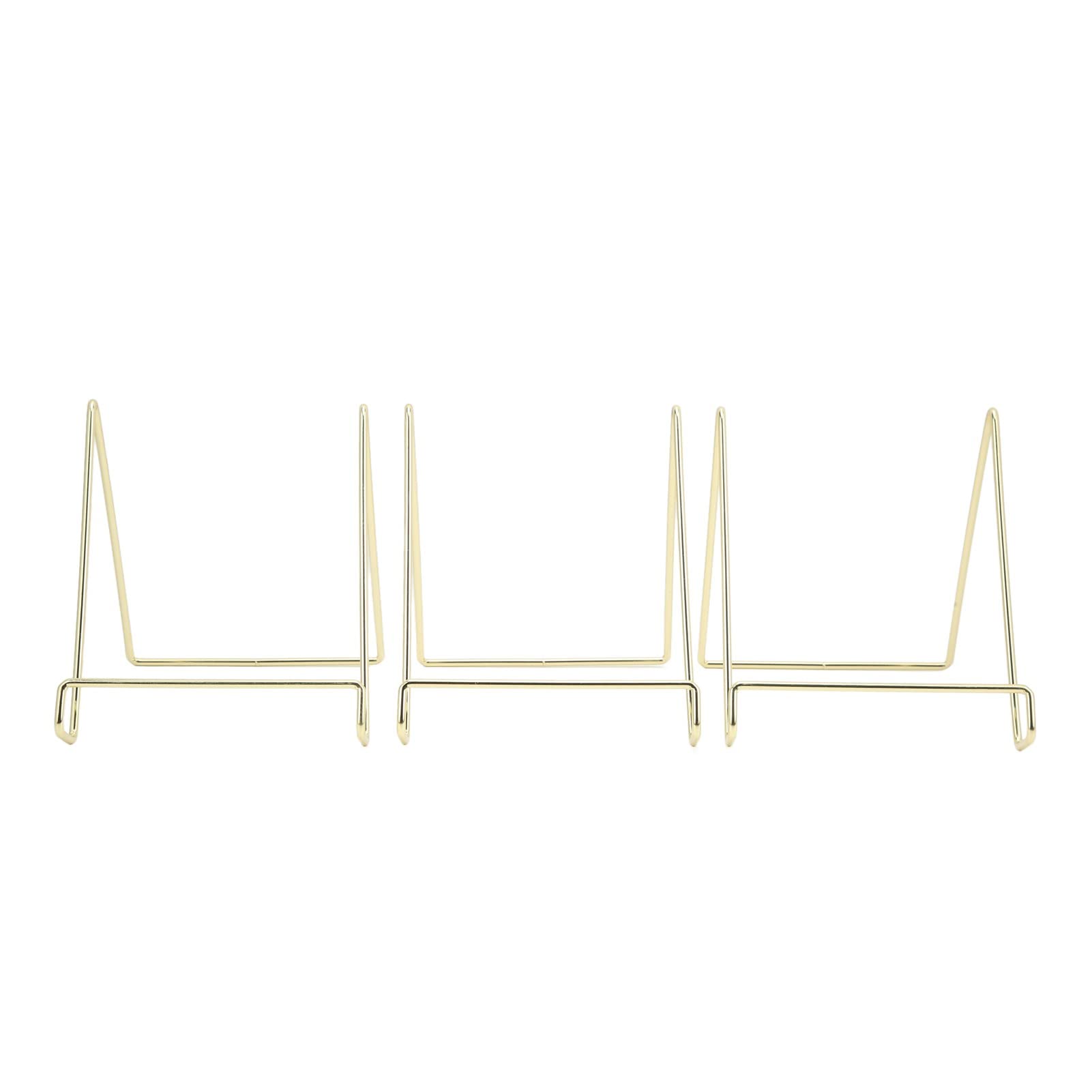 Respicefinem 3Pcs Multifunction Metal Plate Stand with Simple Design for Photo Book Magazine and More Ideal for Home Office Party and Wedding