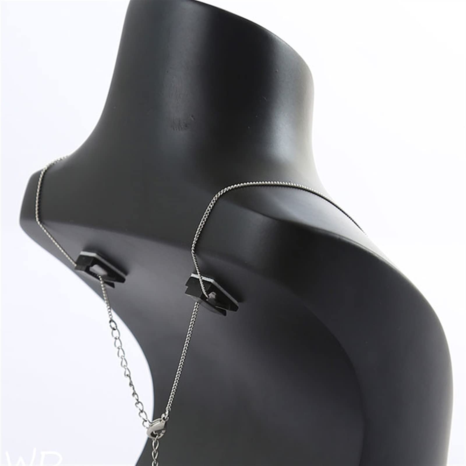 Collana Dolls Con Vestito Di Lino Grigio, Collana Con Ciondolo Rica - Foto 3